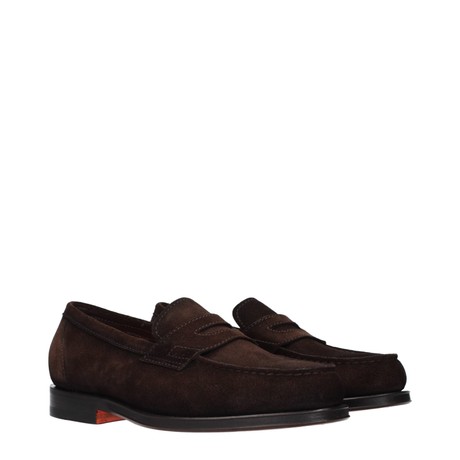 Pantofi Santoni marrone, cioccolato fondente &mdash; poze 2