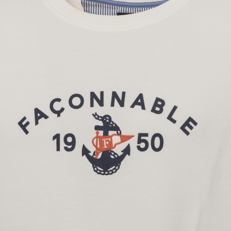 FACONNABLE FM510196 - OFF WHITE - MIKINY - Image 2