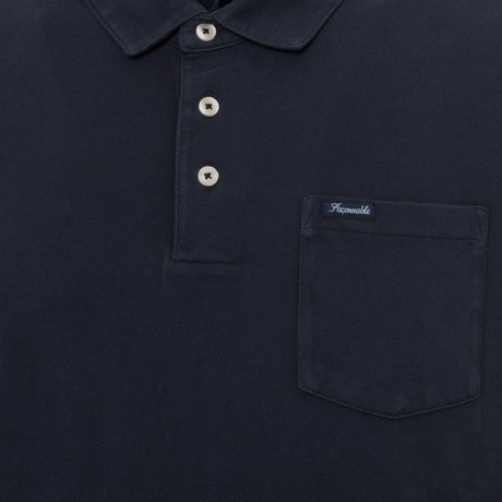 FACONNABLE FM540459 - MARINE BLUE - POLO - Image 3