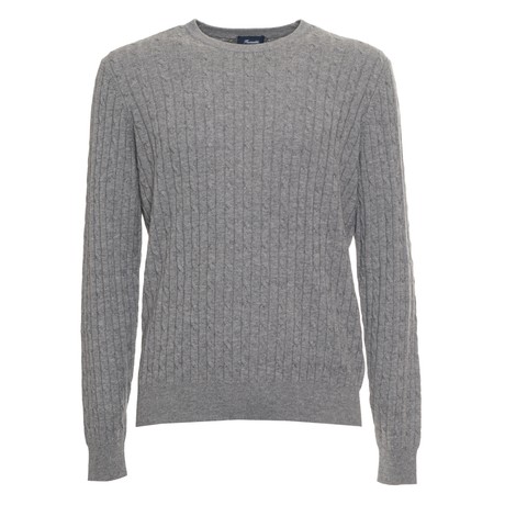 FACONNABLE FM700222 - LIGHT GREY MARL - KOSZULKI