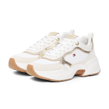 TOMMY HILFIGER FW0FW09204 - Gold/White/Ecru - SHOES - Image 2