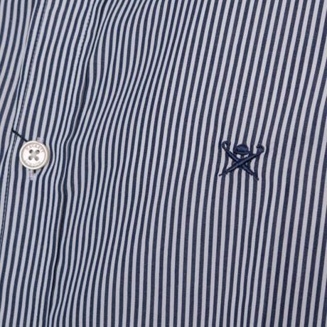 HACKETT LONDON HM309330 - NAVY/WHITE - CAMICIE - Image 3