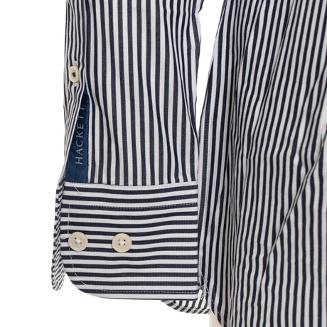 HACKETT LONDON HM309601 - WHITE|NAVY  - CAMISAS - Image 3