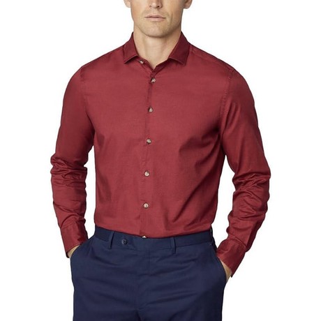 HACKETT LONDON HM309659 - BERRY - MARŠKINĖLIAI