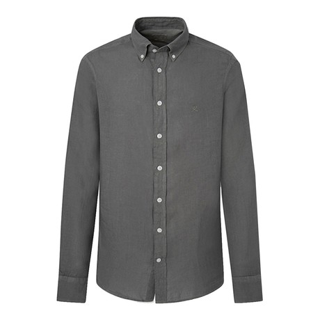 HACKETT LONDON HM309743 - KHAKI - MARŠKINĖLIAI