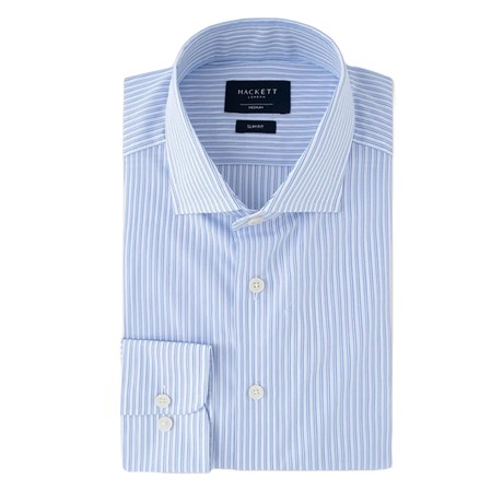 HACKETT LONDON HM309825 - WHITE/BLUE - MARŠKINĖLIAI - Image 3