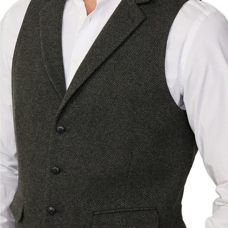HACKETT LONDON HM470551R - KHAKI GREEN - GILET - Image 3