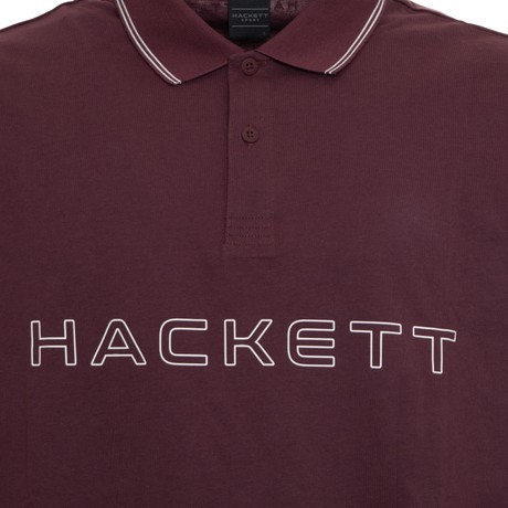 Polo Hackett London maroon red|white &mdash; fot 3