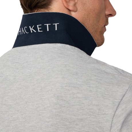 HACKETT LONDON HM562363 - LIGHT GREY MARL - POLO SHIRTS - Image 3