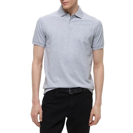 HACKETT LONDON HM562957 - LIGHT GREY MARL - KOSZULKI POLO