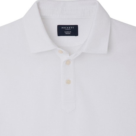HACKETT LONDON HM563257 - OPTIC WHITE - TRICOURI POLO - Image 3