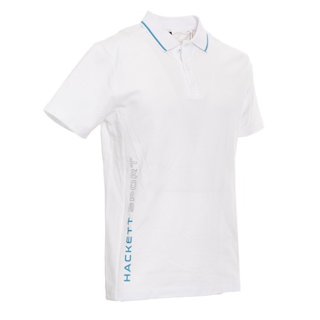 HACKETT SPORT HM563460 - WHITE|AZZURRO - POLO - Image 2