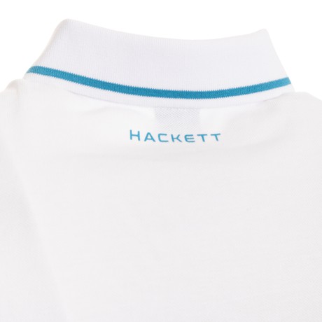 HACKETT SPORT HM563460 - WHITE|AZZURRO - POLO - Image 3