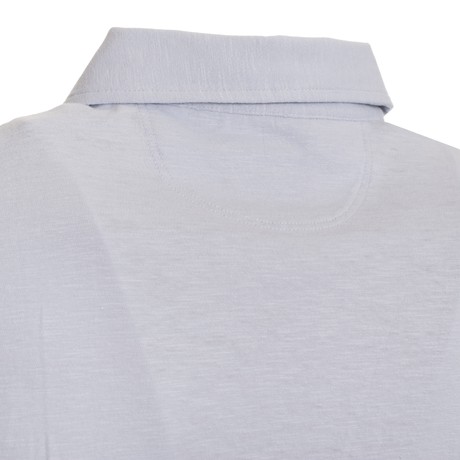 HACKETT LONDON HM563464 - SKY BLUE - МУЖСКИЕ СПОРТИВНЫЕ РУБАШКИ С КОРОТКИМИ РУКАВАМИ - Image 3