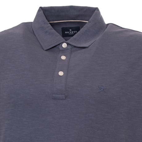 HACKETT LONDON HM563464 - DARK BLUE - МУЖСКИЕ СПОРТИВНЫЕ РУБАШКИ С КОРОТКИМИ РУКАВАМИ - Image 2