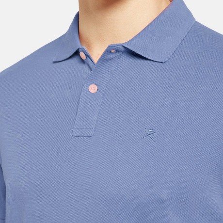 HACKETT LONDON HM563469 - CHAMBRAY BLUE - МУЖСКИЕ СПОРТИВНЫЕ РУБАШКИ С КОРОТКИМИ РУКАВАМИ - Image 3