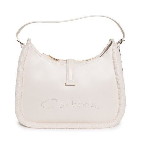 GUESS HWCORT - WHITE CREAM                    - SÁČKY