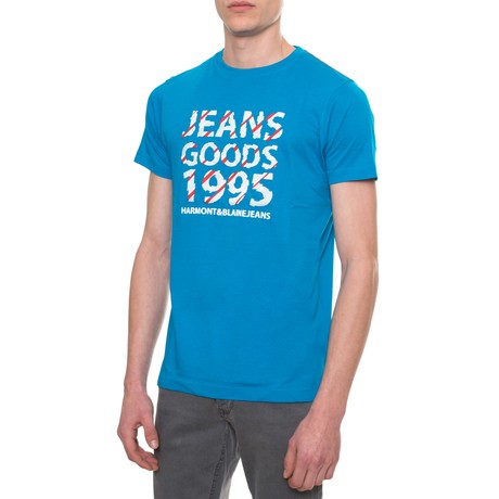 HARMONT & BLAINE JEANS I0BJ040 - TURCHESE - T SHIRT - Image 2