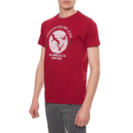 HARMONT & BLAINE JEANS I0BJ200 - ROSSO BIANCO - T SHIRT - Image 2