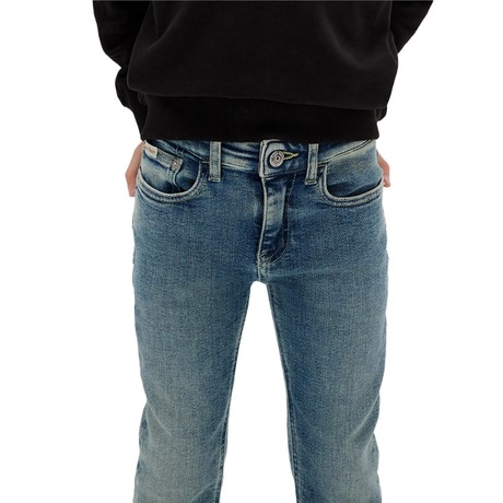 CALVIN KLEIN IB0IB02189T - New Mid Blue Stretch - JEANS - Image 3