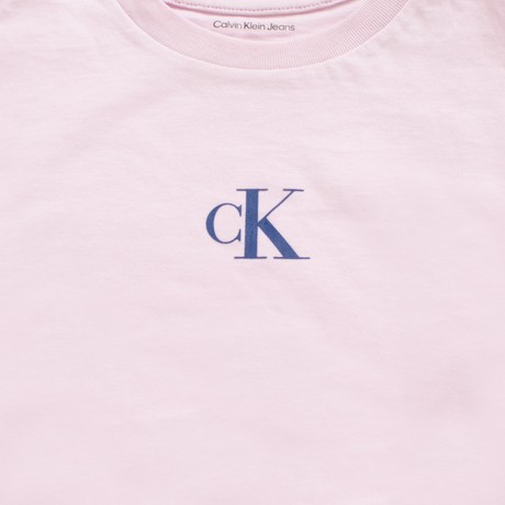 T-Shirt Calvin Klein Jeans light lilac &mdash; zdjęcia 3