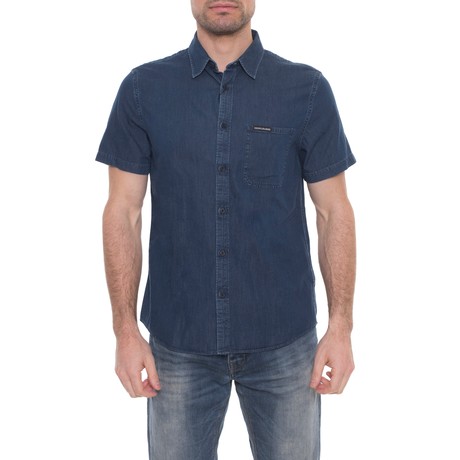 CALVIN KLEIN JEANS J30J311510 - INDIGO RINSE DENIM - CAMISAS