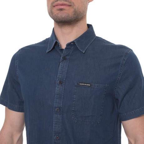 CALVIN KLEIN JEANS J30J311510 - INDIGO RINSE DENIM - CAMISAS - Image 3