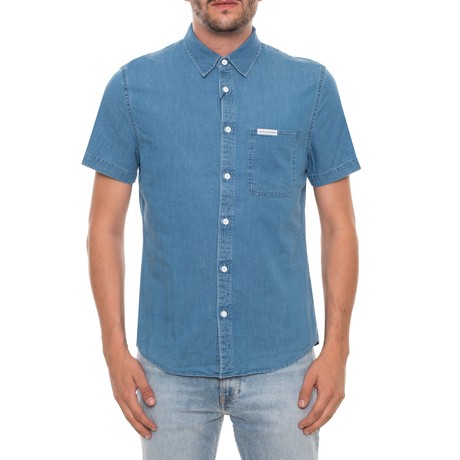 CALVIN KLEIN JEANS J30J311510 - INDIGO BLEACH - CAMISAS