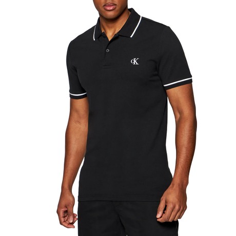 CALVIN KLEIN JEANS J30J315603 - BLACK - KOSZULKI POLO - Image 2