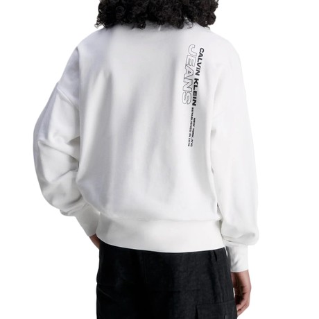 CALVIN KLEIN JEANS J30J323750 - Bright White - SWEATSHIRTS - Image 2
