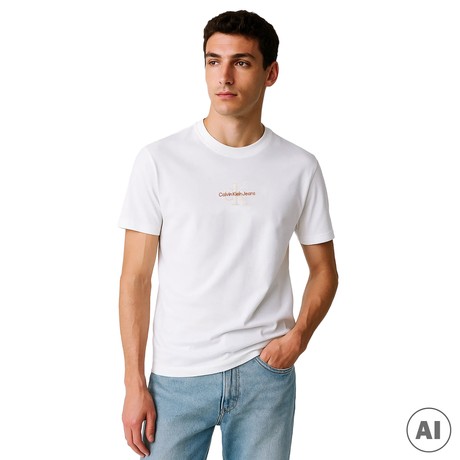CALVIN KLEIN JEANS J30J325649 - WHITE - T SHIRT