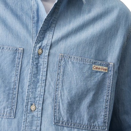 CALVIN KLEIN JEANS J30J326559 - Denim Light - SHIRTS - Image 3