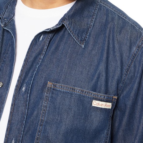 CALVIN KLEIN JEANS J30J327022 - Denim Rinse - CAMICIE - Image 3