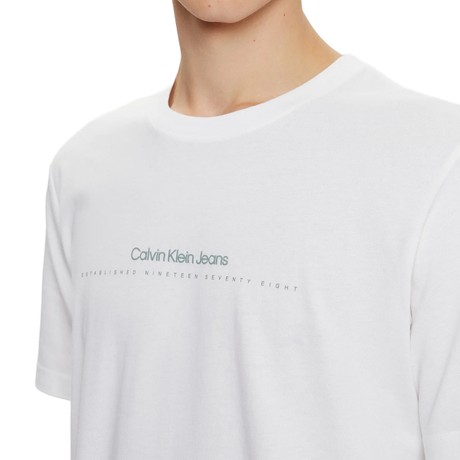 CALVIN KLEIN JEANS J30J327075 - WHITE - T SHIRT - Image 3