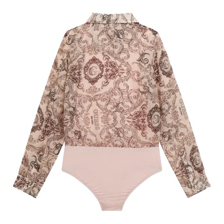 Tops And Tank Tops Guess baroque florals pink &mdash; fot 2