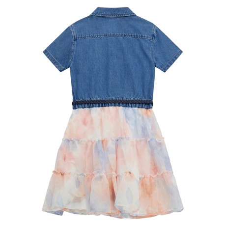 GUESS J5RK31 - AOP FLOWER WATERCOLO           - DRESSES - Image 2