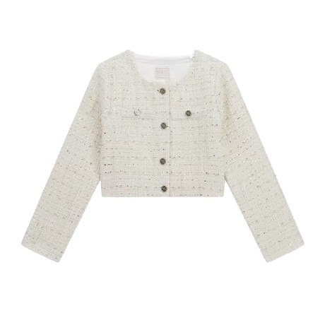 GUESS J5RN04 - NUDE SAND TWEED                - BLAZERS