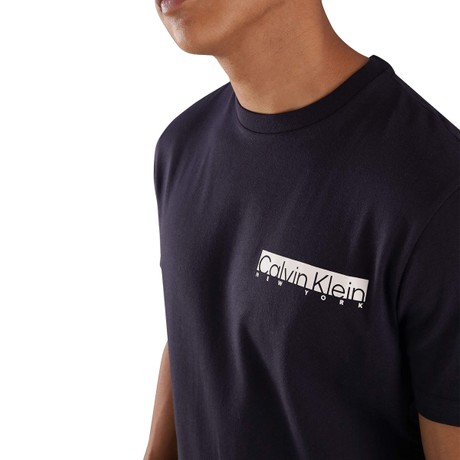 CALVIN KLEIN K10K113800 - BLUE - T SHIRT - Image 3
