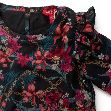 GUESS K4BHA0 - PRINT FLOWERS / CHAI - SHIRTS - Image 3