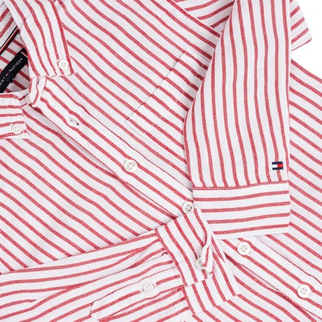 TOMMY HILFIGER KB0KB09630J - Primary Red Stripe - KOŠILE - Image 3