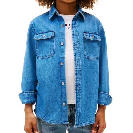 TOMMY HILFIGER KB0KB09688J - Denim Medium Blue - TRICOURI - Image 2