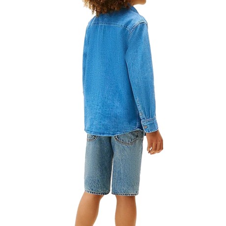 TOMMY HILFIGER KB0KB09688J - Denim Medium Blue - TRICOURI - Image 3