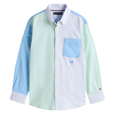 TOMMY HILFIGER KB0KB09774J - Cloudy Blue Colourblock - SHIRTS - Image 3