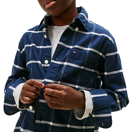 TOMMY HILFIGER KB0KB10096J - Black Check - SHIRTS - Image 2