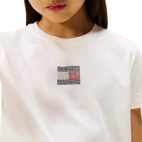 Tričko Tommy Hilfiger ivory silk &mdash; fot 2
