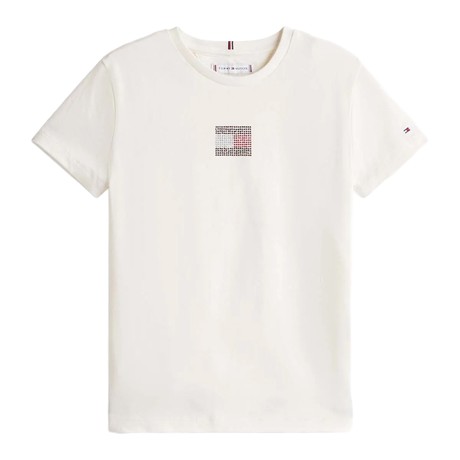 Tričko Tommy Hilfiger ivory silk &mdash; fot 3