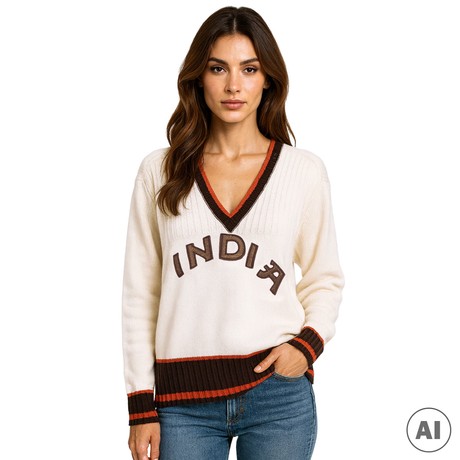 Maglie Franklin Marshall ecru &mdash; foto 1
