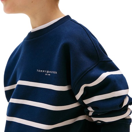 TOMMY HILFIGER KS0KS00633J - Dark Night Navy Stripe - SWEATSHIRT - Image 3