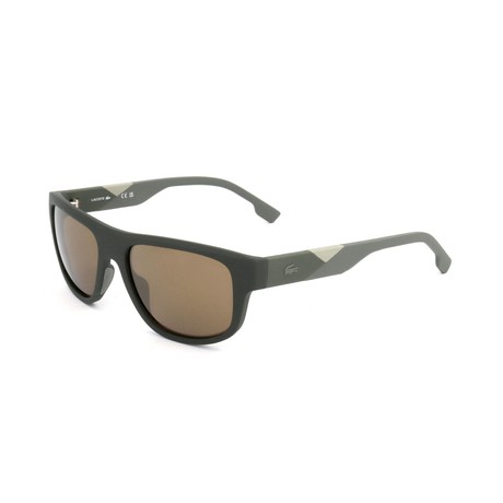 LACOSTE L6042S - MATTE KHAKI/BROWN FLASH GOLD - СОЛНЦЕЗАЩИТНЫЕ ОЧКИ - Image 2