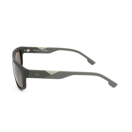 LACOSTE L6042S - MATTE KHAKI/BROWN FLASH GOLD - СОЛНЦЕЗАЩИТНЫЕ ОЧКИ - Image 3